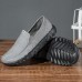 Men Casual Soft Canvas Daily Walking Slip-on Flats