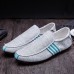 Men Comfy Casual Canvas Loafers Slip On Driving Shoes