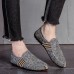 Men Comfy Casual Canvas Loafers Slip On Driving Shoes