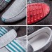 Men Comfy Casual Canvas Loafers Slip On Driving Shoes