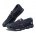 Men Breathable Denim Slip On Casual Flats Loafers