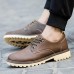 Men Casual Soft Lace Up Daily Work Loafers