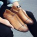 Men Lightweight Genuine Leather Casual Slip-on Flats