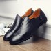 Men Lightweight Genuine Leather Casual Slip-on Flats