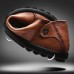 Men Lightweight Genuine Leather Casual Slip-on Flats