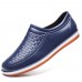 Men Casual Waterproof Soft Flats Woven Style Slip On Flats Loafers