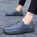 Hand Stitching Genuine Leather Soft Daily Casual Flats