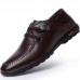 Men Microfiber Soft Business Casual Leather Flats