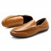 Men Casual Soft Sole Leather Slip On Flat Loafers Driving Shoes