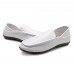 Men Casual Soft Sole Leather Slip On Flat Loafers Driving Shoes