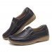 Men Comfy Genuine Leather Flats Soft Sole Loafers