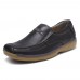 Men Comfy Genuine Leather Flats Soft Sole Loafers