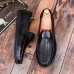 Men Casual Soft Sole Slip On Leather Loafers Driving Flats