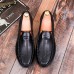 Men Casual Soft Sole Slip On Leather Loafers Driving Flats