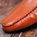 Men Casual Soft Sole Slip On Leather Loafers Driving Flats