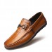 Men Morden Style Genuine Leather Driving Flats