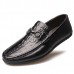 Men Morden Style Genuine Leather Driving Flats