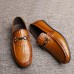 Men Morden Style Genuine Leather Driving Flats