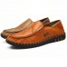 Men Hand-made Knitted Sewing Soft Business Casual Flats