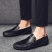 Men Soft Casual Decorative Stitching Slip On Flats