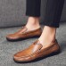 Men Soft Casual Decorative Stitching Slip On Flats