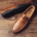 Men Soft Casual Decorative Stitching Slip On Flats