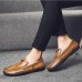 Men Soft Casual Decorative Stitching Slip On Flats