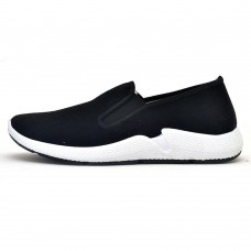 Men Soft Lightweight Breathable Elastic Band Slip-on Flats