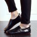 Men Casual Soft Sole Side Zipper Leather Flat Loafers