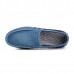 Men Comfy Breathable Hollow Outs Denim Cloth Slip On Loafers Soft Flats Shoes