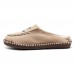 Men Casual Breathable Canvas Low Top Slip On Loafers Flax Insole Shoes