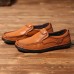 Menico Men Soft Casual Business Genuine Leather Flats