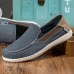 Men Canvas Casual Soft Stitching Leisure Flats