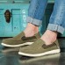 Men Canvas Casual Soft Stitching Leisure Flats