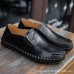 Men Soft Microfiber Casual Business Hand Stitching Flats