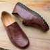 Men Soft Microfiber Casual Business Hand Stitching Flats