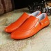 Men Flats Shoes Slip On Casual Comfortable Leather Zipper Loafers Shoes