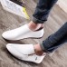 Men Flats Shoes Slip On Casual Comfortable Leather Zipper Loafers Shoes