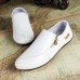 Men Flats Shoes Slip On Casual Comfortable Leather Zipper Loafers Shoes