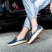 US Size 6.5-11.5 Men Shoes Outdoor Casual Round Toe Slip On Breathable Flats