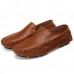 US Size 6.5-12 Men Flat Casual Outdoor Leather Soft Comfortable Flats Loafers Shoes