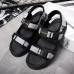 Men Casual Breathable Two Straps Hook Loop Sandals Open Toe Shoes