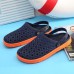 Men Rings Pattern Outdoor Beach Sandal Slippers