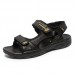 Men Soft Genuine Leather Beach Casual Daily Sandals