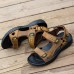 Men Soft Genuine Leather Beach Casual Daily Sandals