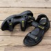 Men Soft Genuine Leather Beach Casual Daily Sandals