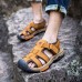 Men Breathable Anti-collision Toe Hook Loop Outdoor Sandals