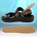 Men Soft Sole Beach Breathable Hook Loop Sandals Summer Shoes