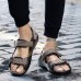 Men Soft Sole Beach Breathable Hook Loop Sandals Summer Shoes