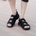 Men Comfy Breathable Adjustable Band Hook Loop Sandals